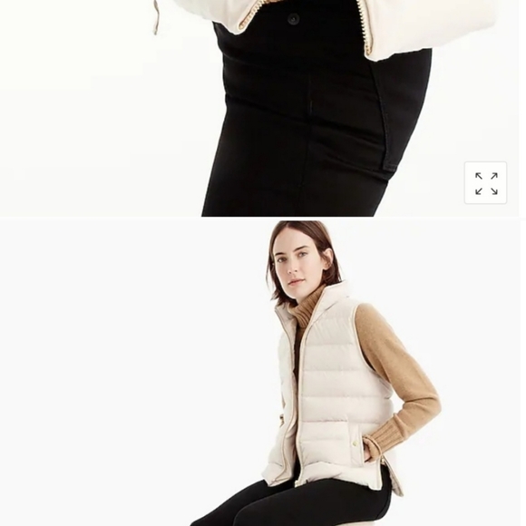 NWOT, Red JCrew Mountain Puffer Vest, SM - Picture 9 of 9
